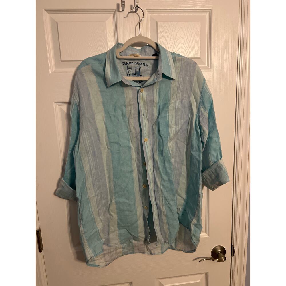 Tommy Bahama Linen Button Down Shirt – Size Large